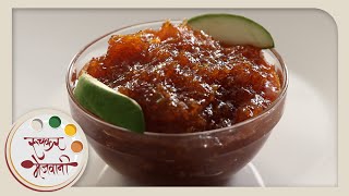 Raw Mango Chunda  कैरिचा गुळआंबा  Recipe by Archana  Quick Sweet amp Sour Pickle in Marathi [upl. by Alsworth20]