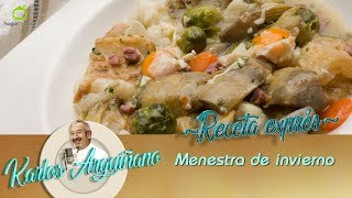 Receta de Menestra de invierno de Karlos Arguiñano [upl. by Noyrb]