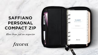 Plan your finances in style with Filofax Saffiano Personal Compact Zip [upl. by Anwahsal]