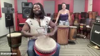 Dramane Kone Plays Numanu Healing Rhythm for Global Rhythm Sangha 2024 [upl. by Jarred462]