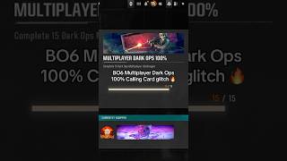 BO6 100 Dark Ops Challenges calling card glitch 🔥 blackops6 bo6 blackops cod callofduty [upl. by Selby40]