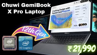 Chuwi GemiBook X Pro Review In Hindi 2024  Intel 12th Gen N100  8GB LPDDR5 Ram  Windows 11  ₹22k [upl. by Savvas]