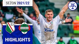 Legia Warszawa  Radomiak Radom 03  SKRÓT  Ekstraklasa 202122  19 Kolejka [upl. by Hazmah842]