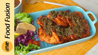 Grilled Chicken with Chimichurri Sauce Recipe By Food Fusion [upl. by Martino]