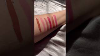 Linked all the products below💕 lipstick swatches lipstickswatch [upl. by Alyad]