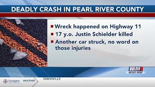 Teenager killed in Pearl River County crash [upl. by Wack]