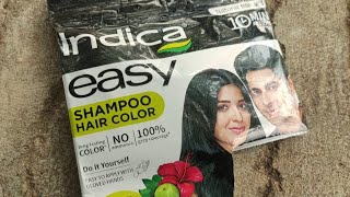 how to Indica easy hair color shampoo in tamil [upl. by Eetsirhc]