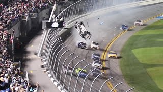 2020 Daytona 500 FinishRyan Newman Crash View From The Stands [upl. by Lenahc]