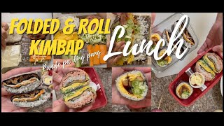 TRYING TO MAKE FOLDED amp ROLL KIMBAP FOR OUR LUNCH  TOBY amp DADA [upl. by Tratner]