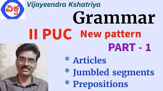 2nd PUC Grammar New Pattern Exam 2025 [upl. by Aynatan]