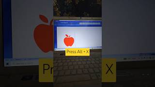 Ms Word Apple magic trick 🍎🍎🍏🍏 logo mswordmagic computertricks mswordmekyakyakaamhotahai [upl. by Laen229]