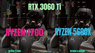 Ryzen 7 1700 vs Ryzen 5 5600x  RTX 3060 ti [upl. by Armanda]