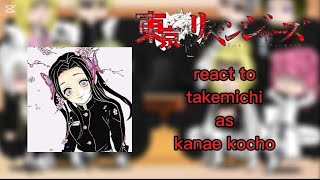 Tokyo revengers  react to  takemichi as  Kanae Kocho 🎃👻 Part 1  Gachaclub ❤️‍🔥❤️‍🔥 [upl. by Earahs]