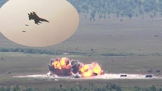 F16s Drop 500lb Bombs During Live Exercise [upl. by Ahsya195]