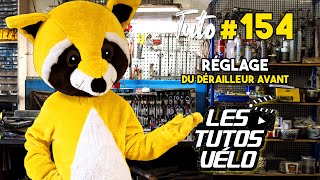 TUTO VÉLO 154  RÉGLAGE DU DÉRAILLEUR AVANT [upl. by Olinde]