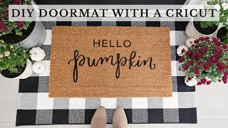 How to Make a Doormat with Cricut Easiest Method  DIY Doormat with Cricut [upl. by Zirkle869]