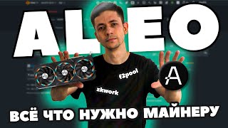 Майнинг ALEO на видеокартах Настройка Сравнение пулов f2pool и zkwork Доходность [upl. by Akimert]