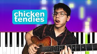 Clinton Kane  CHICKEN TENDIES Piano tutorial [upl. by Yhtomit]