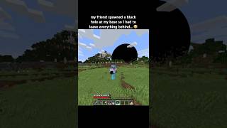 Escaping a Black Hole in Minecraft minecraft [upl. by Adnak]