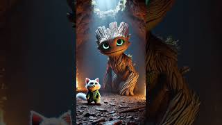 Cute kitten is saved by Tree Creature twice cat catstory cutecat catlovers [upl. by Aicil]