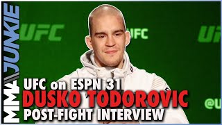 Dusko Todorovic reveals battle to compete after being hit by a car in July  UFCVegas44 [upl. by Novehc]