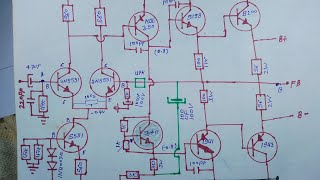 Class AB Amplifier Circuit Diagram⚡1000 Watt Amplifier Driver Circuit Diagram😱80080V Amplifier [upl. by Sipple]