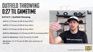 Pregame Pitching Routine for Starting Pitchers [upl. by Jovia]