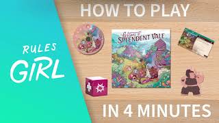 How to Play Artisans of Splendent Vale in 4 Minutes  Rules Girl [upl. by Cleveland]