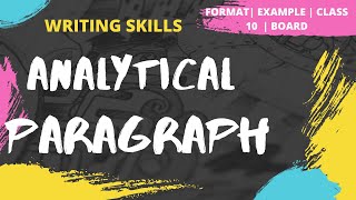 Analytical Paragraph  How to write Analytical Paragraph  Format  Example  Exercise [upl. by Eenwat]