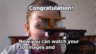 How to watch 3D movies without expensive hardware Reflecting Stereoscope [upl. by Chance]