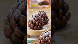 Brownie Tannenzapfen 🎄 rezept backen [upl. by Ollopa]