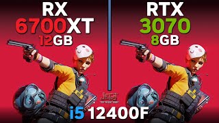 RX 6700 XT vs RTX 3070  i5 12400F  Tested in 17 games [upl. by Massimiliano]