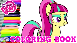 My Little Pony Coloring Book Sour Sweet Shadowbolts MLP Episode Surprise Egg and Toy Collector SETC [upl. by Muryh]