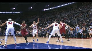 Josh McRoberts with the Smooth BehindtheBack Assist  112316 [upl. by Dymoke]