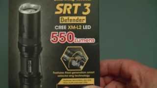 NITECORE SRT3 quotDefenderquot LED Flashlight CREE XML2 LED [upl. by Adey758]