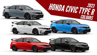 2023 Honda Civic TypeR – All Color Options  Images  AUTOBICS [upl. by Tnecnivleahcim]