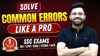 Sentence Errors  Exam Oriented Questions  English Grammar  SSC CGL CHSL CPO STENO MTS [upl. by Ragen375]