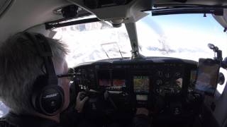 Pilots Eye Approach and Landing in Samedan  St Moritz LSZS [upl. by Kaylil]