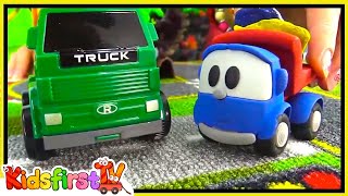 Leo the toy Truck at the construction site Toy videos [upl. by Lamaaj]