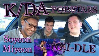 KDA  POPSTARS ft Madison Beer GIDLE Jaira Burns MV amp LIVE Reaction LEAGUE [upl. by Rhianna707]