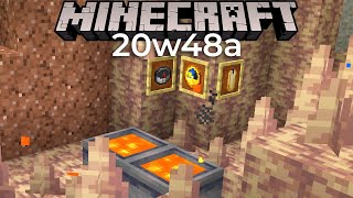 20w48a Snapshot NEW Stalagmites and Stalactites in Minecraft [upl. by Aihsile]