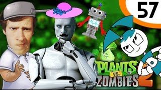 ROBOTS NEMEN DE WERELD OVER  Plants Versus Zombies 2 57 [upl. by Narmak]