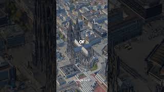 Cathedral of Cologne🤯 cathedral cologne germany googleearth shorts viralvideo [upl. by Bushey632]