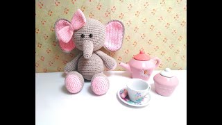 elefante amigurumi 25cm [upl. by Altheta]