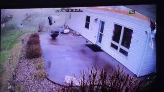 Security Cameras Capture Impact of Tornado on Carbondale Illinois Home Part 4 [upl. by Hindorff647]