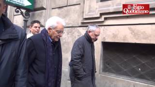 Mattarella primo giorno da Presidente Esce in Panda casa chiesa e Consulta [upl. by Gerladina]