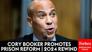 Cory Booker Leads The Charge On Combating Prison Abuse Pushing Sentencing Reform  2024 Rewind [upl. by Yhtimit]