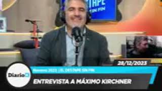 MÁXIMO KIRCHNER con ROBERTO CABALLERO  Entrevista en EL DESTAPE  28 12 23 [upl. by Ydnik]