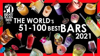 The World’s 50 Best Bars 2021 51100 List [upl. by Serolod956]