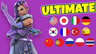 Overwatch 2  SOMBRAS Ultimate in ALL Languages [upl. by Hallagan]